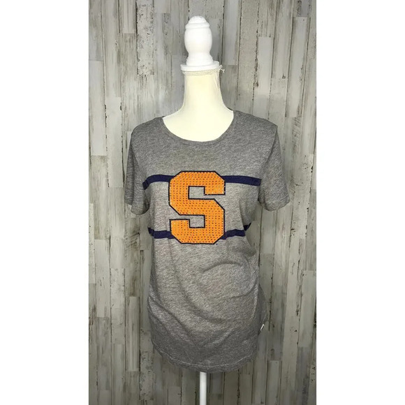 PINK‎ Victoria's Secret Syracuse University Women's Gray T-Shirt Size Medium - Picture 1 of 6